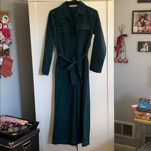 Forever 21 dark teal jumpsuit